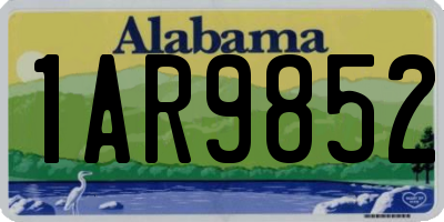 AL license plate 1AR9852