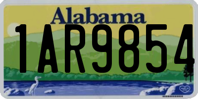 AL license plate 1AR9854