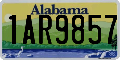 AL license plate 1AR9857