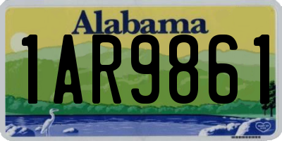 AL license plate 1AR9861