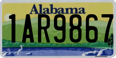 AL license plate 1AR9867