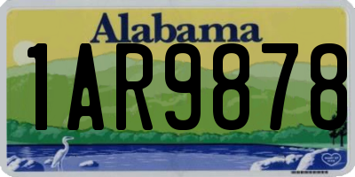 AL license plate 1AR9878