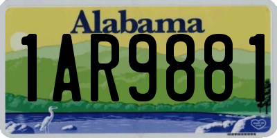 AL license plate 1AR9881