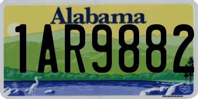 AL license plate 1AR9882
