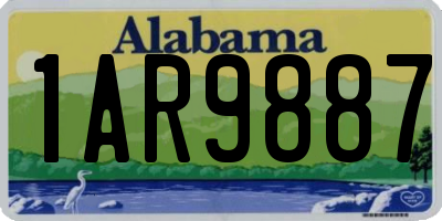 AL license plate 1AR9887