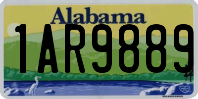 AL license plate 1AR9889