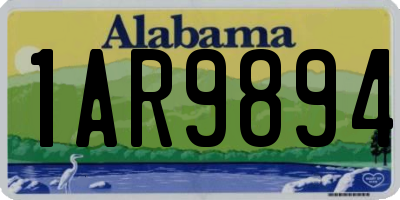 AL license plate 1AR9894
