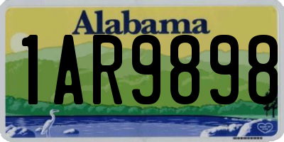 AL license plate 1AR9898