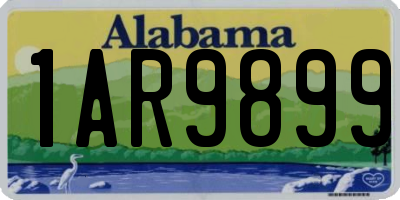 AL license plate 1AR9899