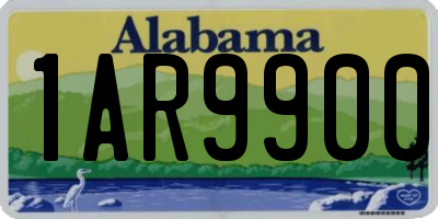 AL license plate 1AR9900