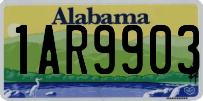 AL license plate 1AR9903