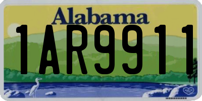 AL license plate 1AR9911