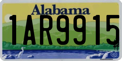 AL license plate 1AR9915