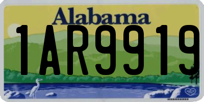 AL license plate 1AR9919