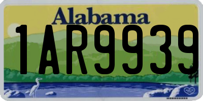 AL license plate 1AR9939