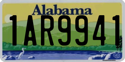 AL license plate 1AR9941