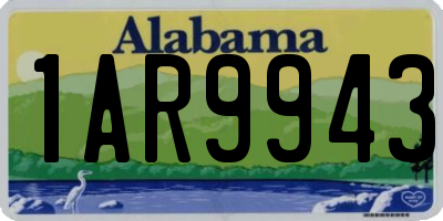 AL license plate 1AR9943