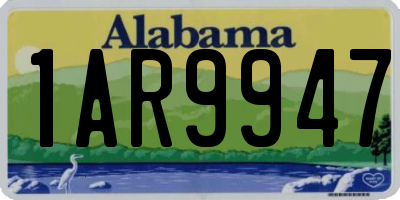 AL license plate 1AR9947