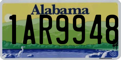 AL license plate 1AR9948
