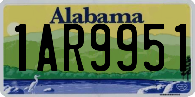AL license plate 1AR9951