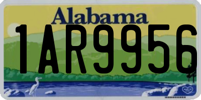 AL license plate 1AR9956