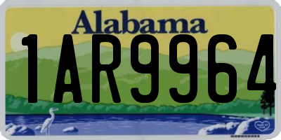 AL license plate 1AR9964