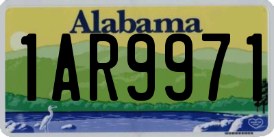 AL license plate 1AR9971