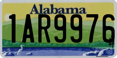 AL license plate 1AR9976