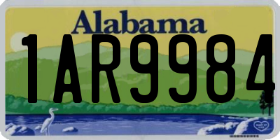 AL license plate 1AR9984