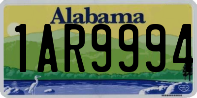 AL license plate 1AR9994
