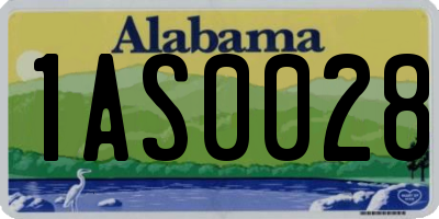 AL license plate 1AS0028