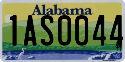AL license plate 1AS0044