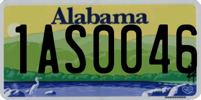 AL license plate 1AS0046
