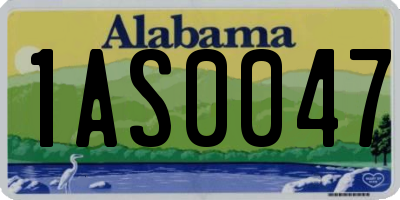 AL license plate 1AS0047