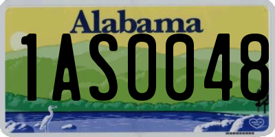 AL license plate 1AS0048