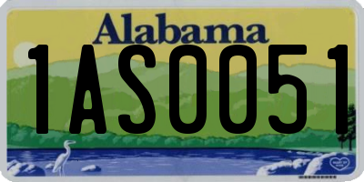 AL license plate 1AS0051