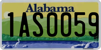 AL license plate 1AS0059