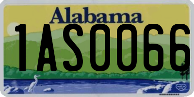 AL license plate 1AS0066
