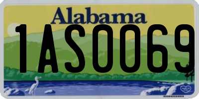 AL license plate 1AS0069