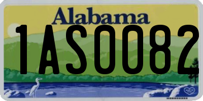 AL license plate 1AS0082