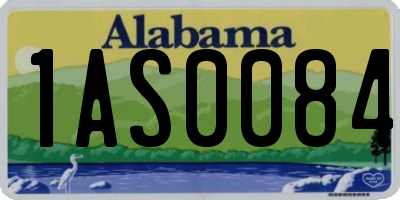 AL license plate 1AS0084