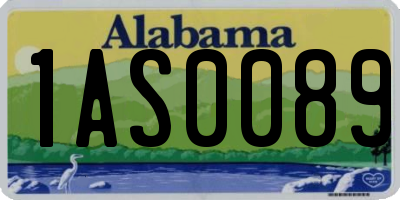 AL license plate 1AS0089