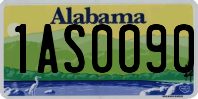 AL license plate 1AS0090