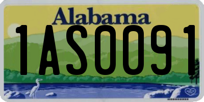 AL license plate 1AS0091