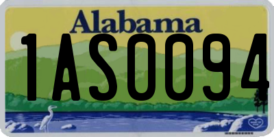 AL license plate 1AS0094