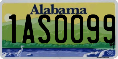 AL license plate 1AS0099