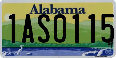 AL license plate 1AS0115
