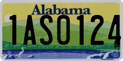 AL license plate 1AS0124