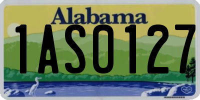 AL license plate 1AS0127