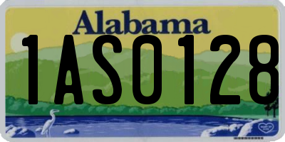 AL license plate 1AS0128